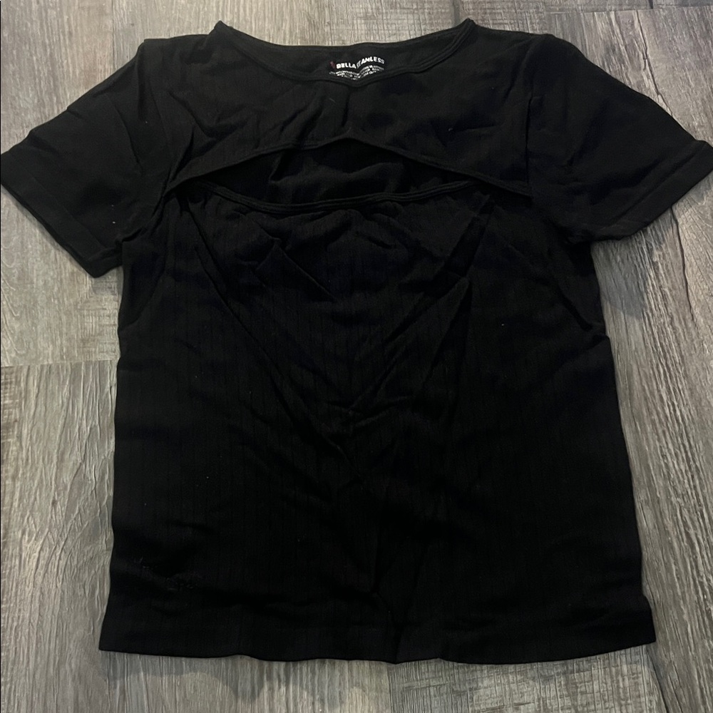 Stylish Black Short Sleeve Tee